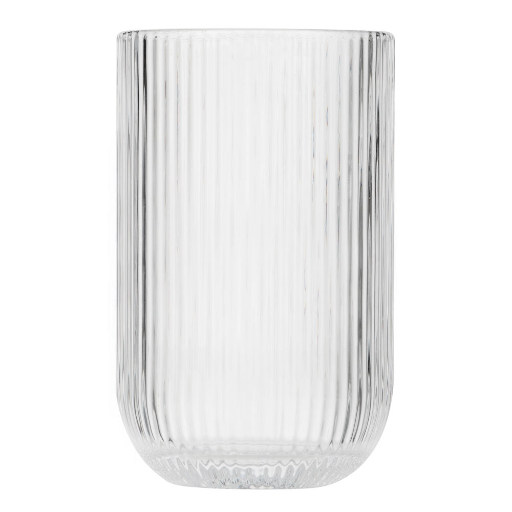 MILLIMI Стакан Грея, 400мл, стекло, прозрачный, рифленый - #2