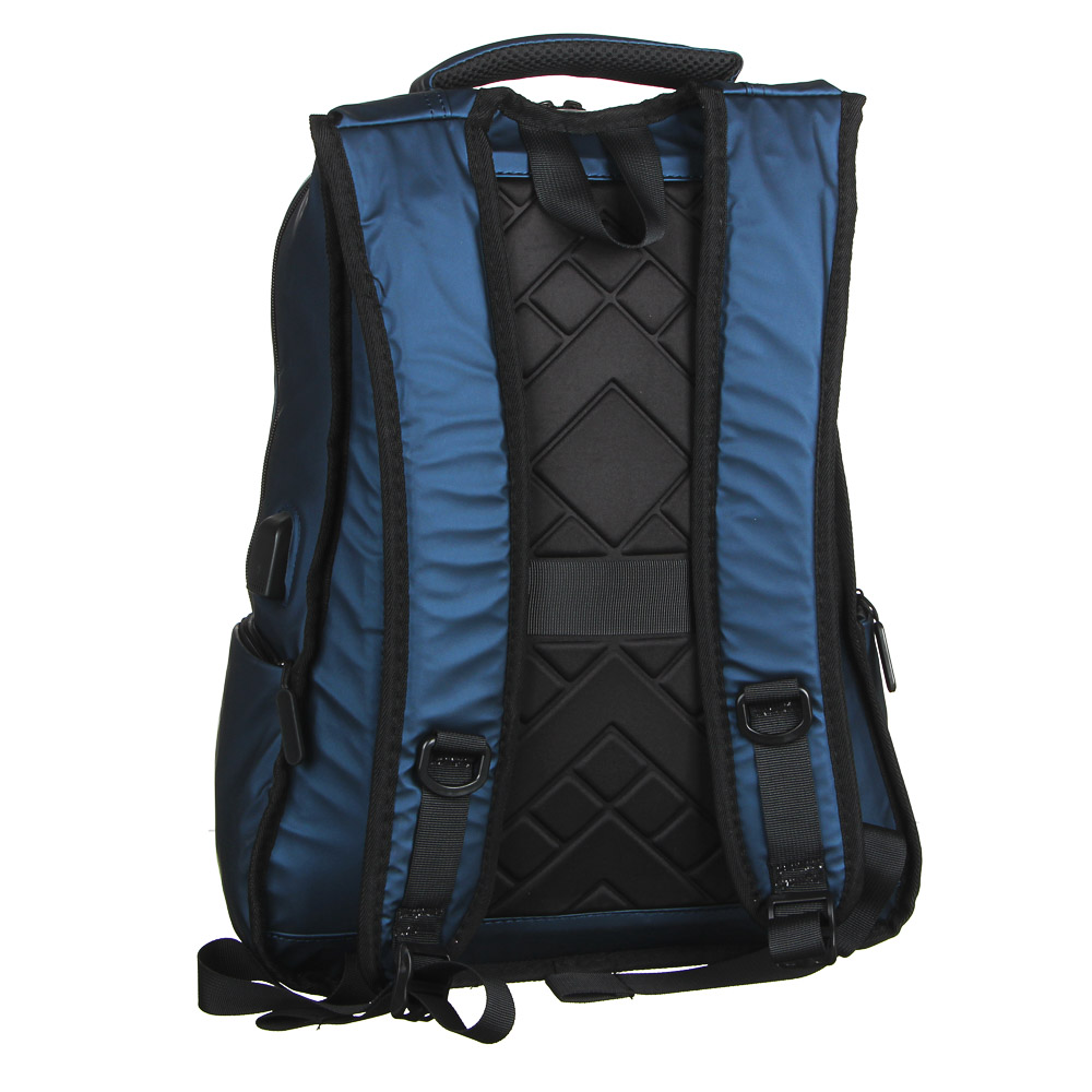 Рюкзак подростковый, 47x37x15см, 2 отд, 3 карм, многослойный водоотталк.нейлон, USB, 3 цвета - #4