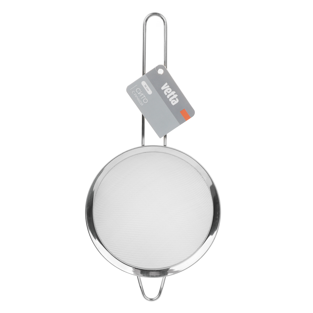 VETTA Сито с ободом и ручкой 16см, нерж.сталь - #7