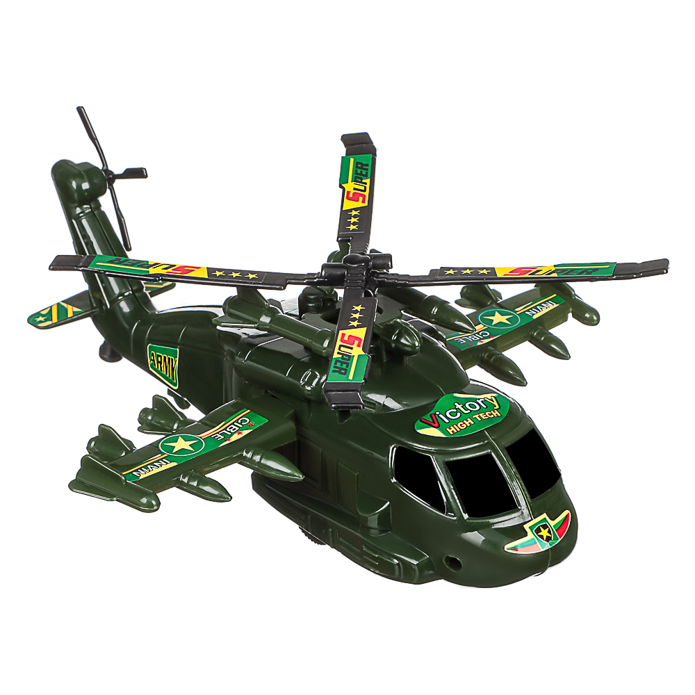 ИГРОЛЕНД Игрушка вертолет заводной, пластик, 16,4x24x8,5 см, 4 дизайна, для детей 3+ - #5