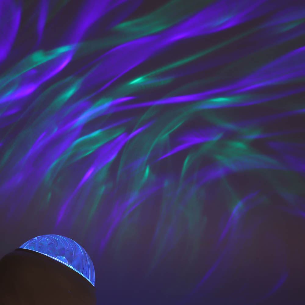 Светильник-ночник проектор неба BY Сфера, 3W, USB, пульт ДУ, D9×8 cм, пластик, белый - #9