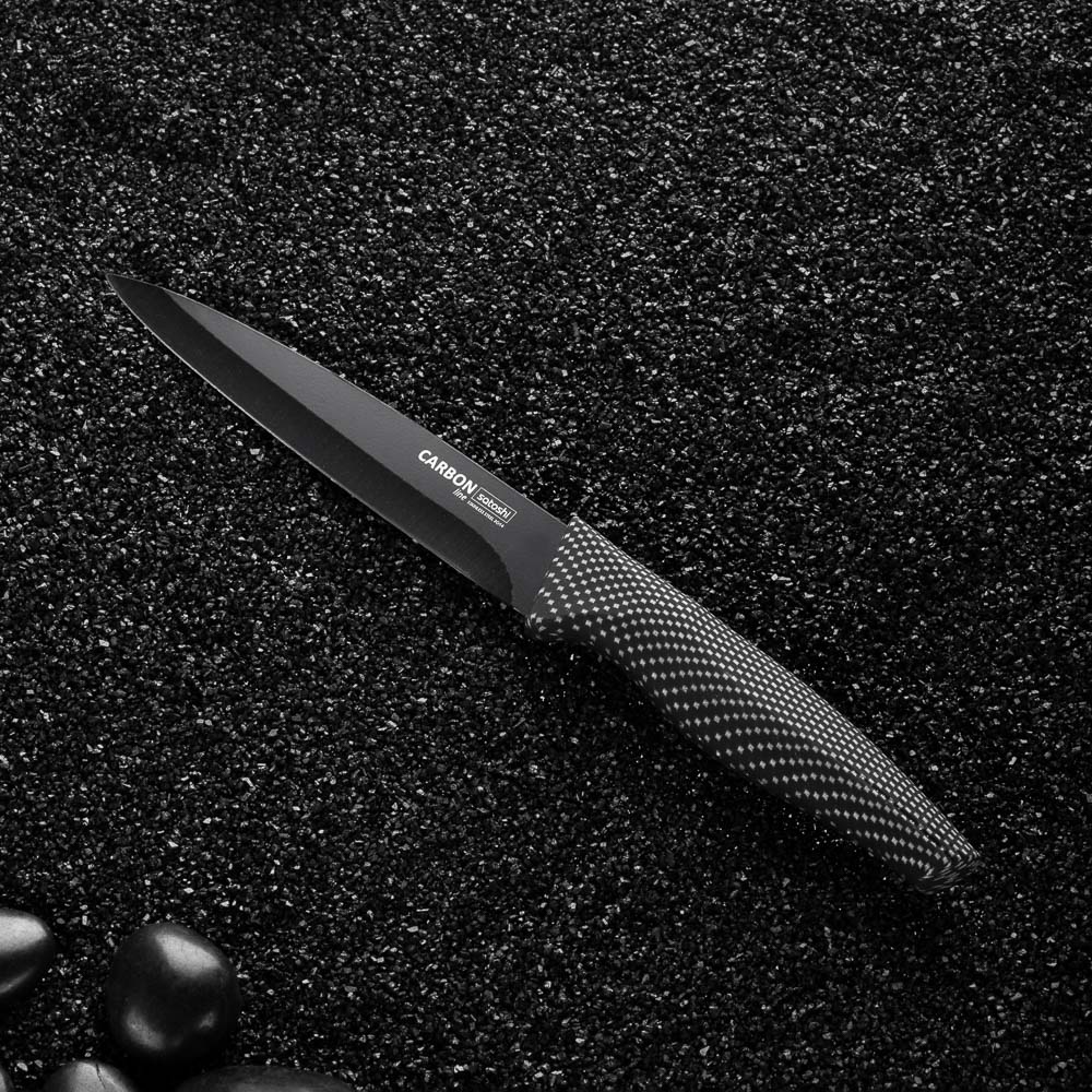 Нож кухонный универсальный SATOSHI "Карбон", 12,7 см - #6