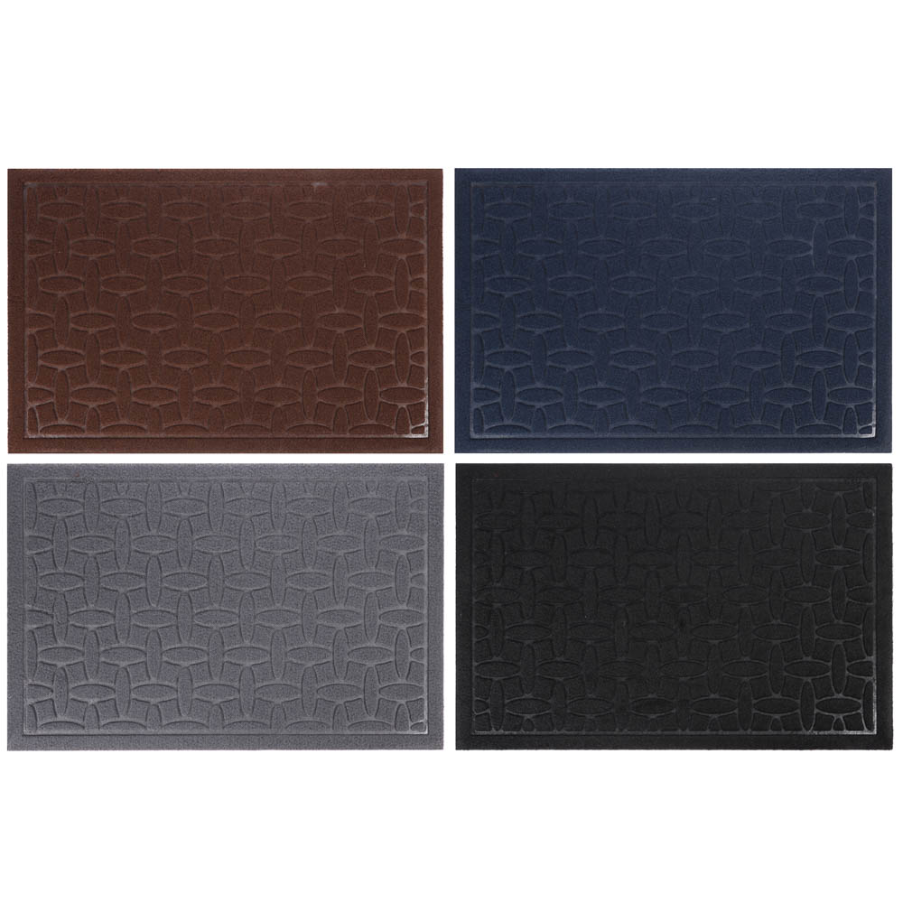 Коврик придверный тм VETTA, 39х59см, резиновый с ворсом, полиэстер - #5