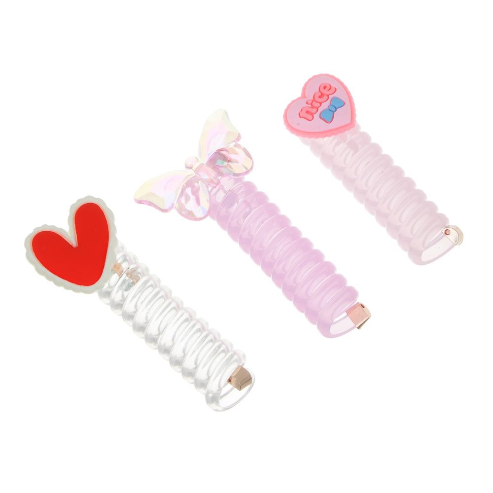 ЮНИLOOK Заколка-спиралька детская для волос, 7см, ТПР, пластик - #1