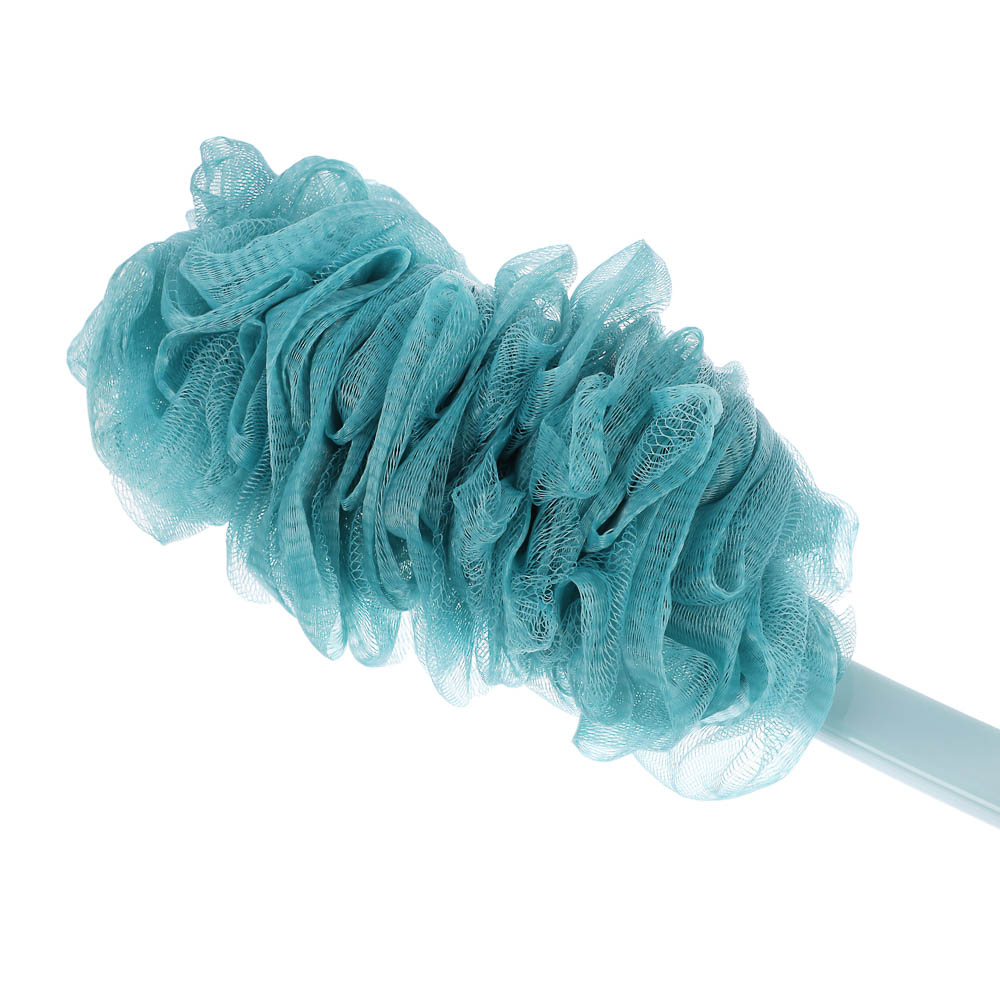 ЮL Мочалка банная с массажным эффектом с ручкой, полиэтилен, пластик, 41,5см, 3 цвета, МС24-05 - #7