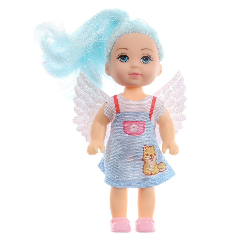 ИГРОЛЕНД Кукла с крылышками и цветн.волосами, 11 см, ABS, PVC, полиэстер, 13,5х4,5х18 см, 6 дизайнов - #28