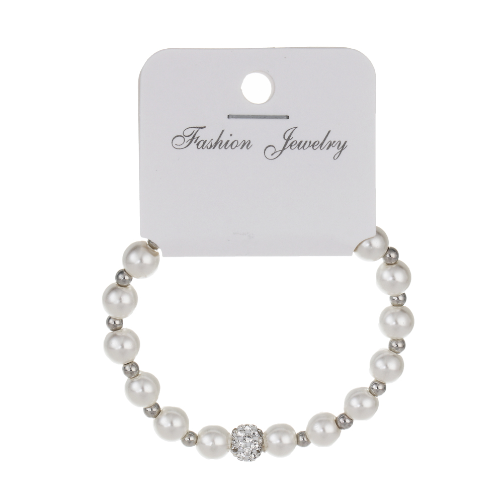 Браслет 17см, медь, алюминий, стекло, БЖ25-19 - #4