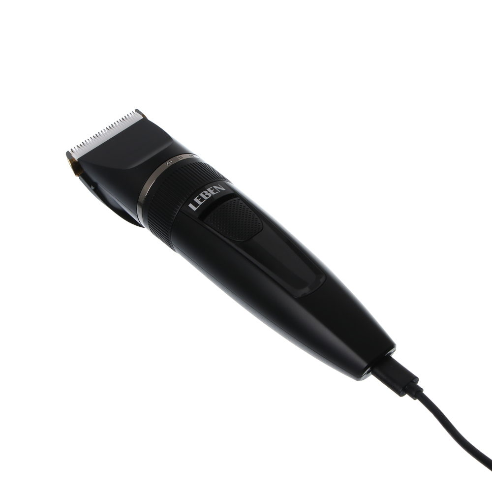 LEBEN Машинка для стрижки, керамические ножи, цифровой дисплей, аккумулятор 1200мАч, USB-кабель - #6