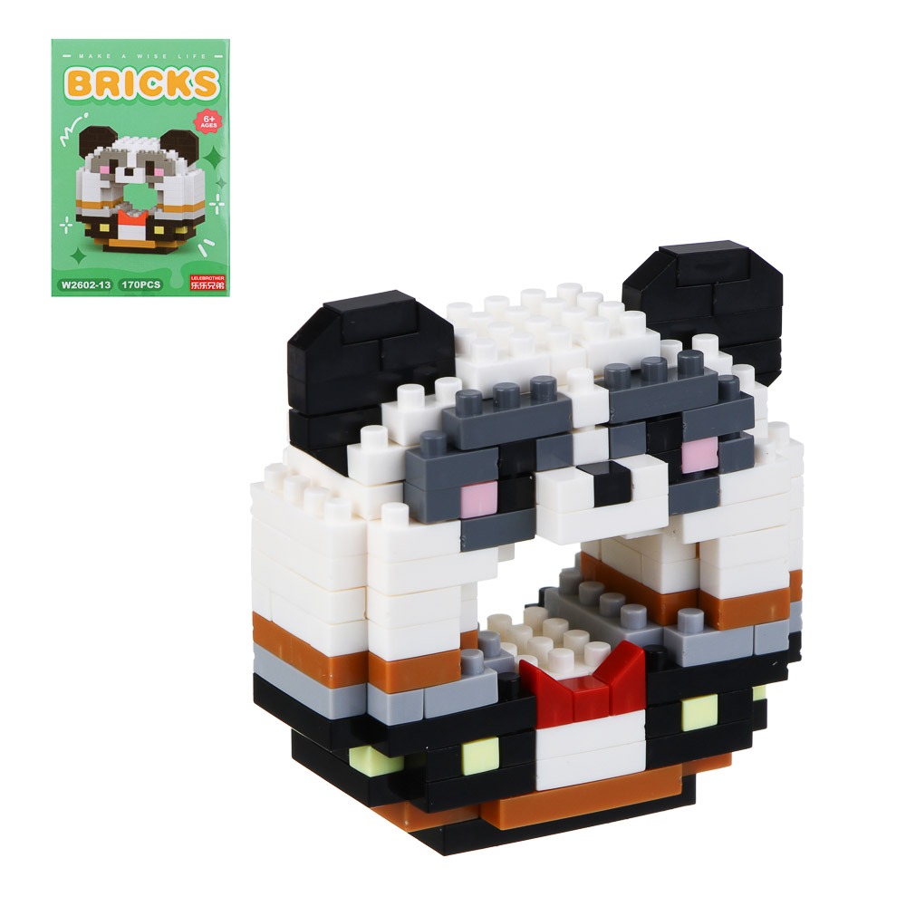 Конструктор мини 3D "ЗвероПончик", ABS, 7,8х4,1х11,3см, 12 видов - #1