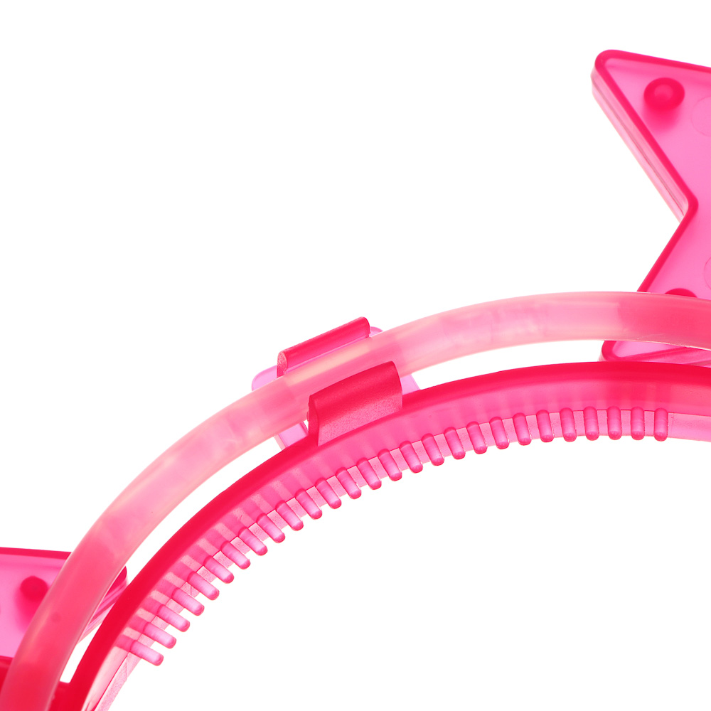 СНОУ БУМ Ободок неоновый со звездами, диаметр ободка 12 см, пластик - #5