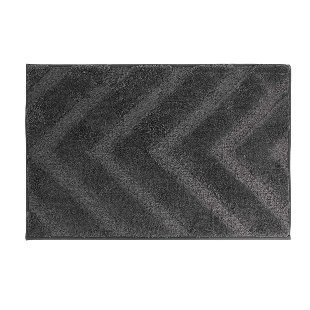 Коврик для ванной комнаты тм VETTA Plaza, махровый жаккард 100+800+700г/м² тп-основа, 80х50см, 2 цв. - #2