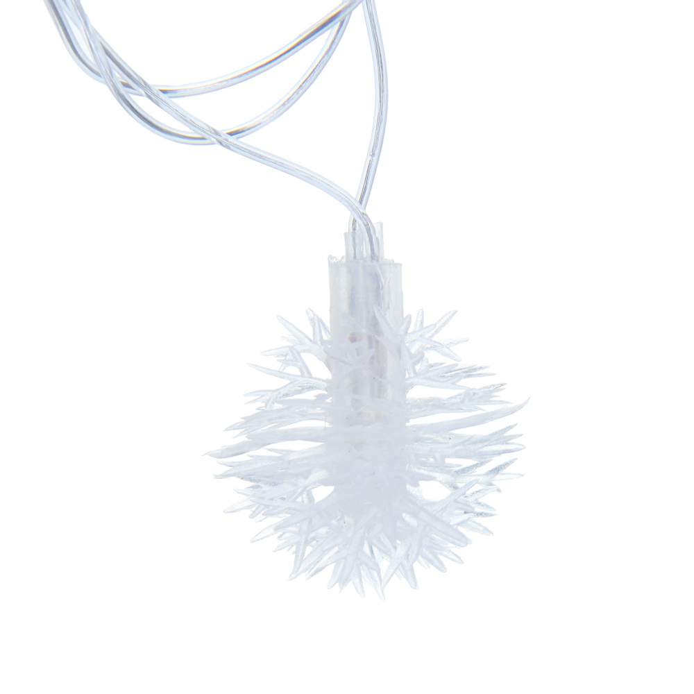 СНОУ БУМ Гирлянда эл. вьюн 4м, 20LED, белый, пост. свечение, ПВХ прозрачный, 220В - #3