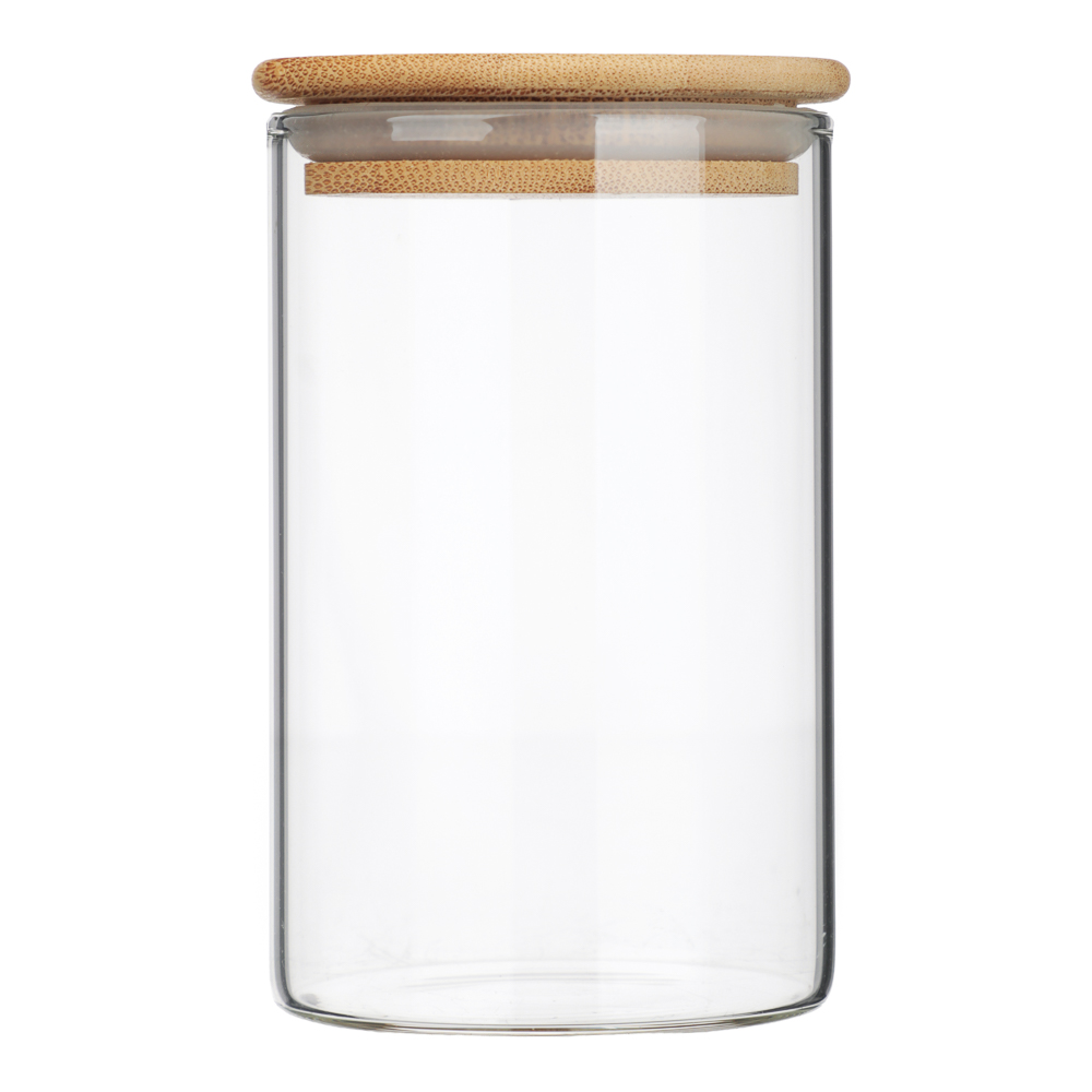 Банка для сыпучих продуктов, стекло, бамбук.крышка, 300мл - #4