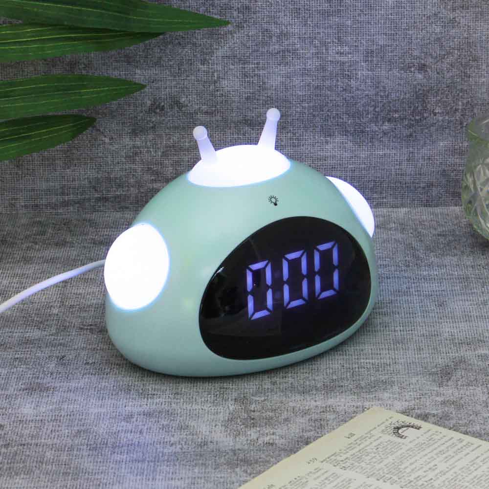 LADECOR CHRONO Будильник электронный, 13,5x11x9,5 см, USB, пластик, мятный - #8