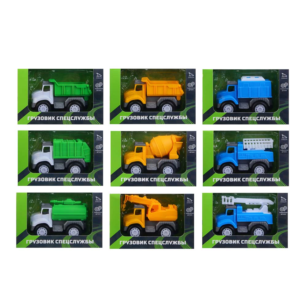 ИГРОЛЕНД Грузовик Спецслужбы, инерция, ABS, 14,8х5,9х9,6 см, 9 дизайнов - #3