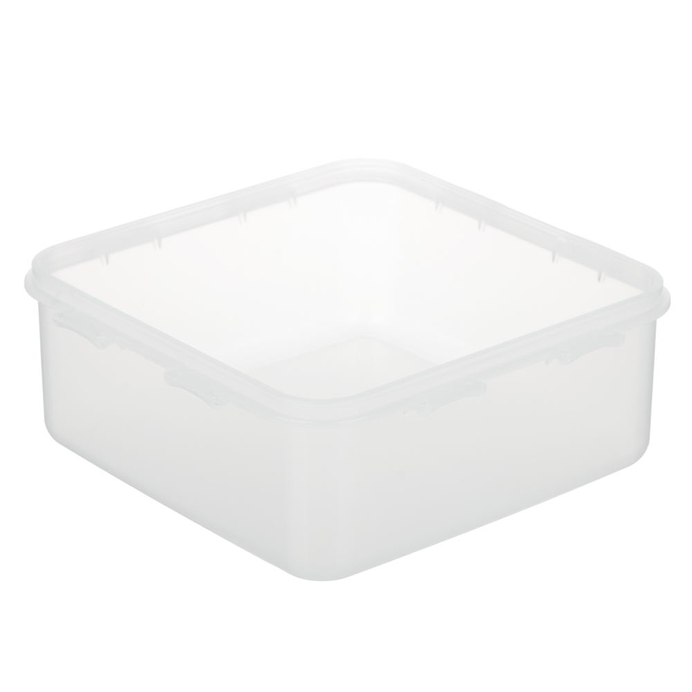 Контейнер герметичный для СВЧ с защелками тм Good&good, квадратный 0,9л, пластик - #6