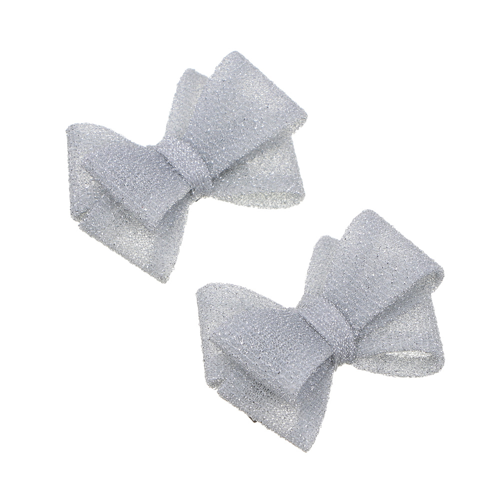 ЮНИLOOK Зажимы для волос 2шт, 4,5см, сплав, полиэстер, 4 цвета, ACS-132нг - #2