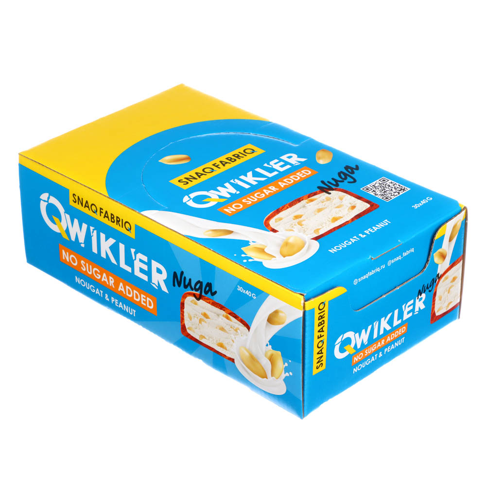 Батончик глазированный "Нуга с арахисом" SNAQ FABRIQ, 40 г купить с ...