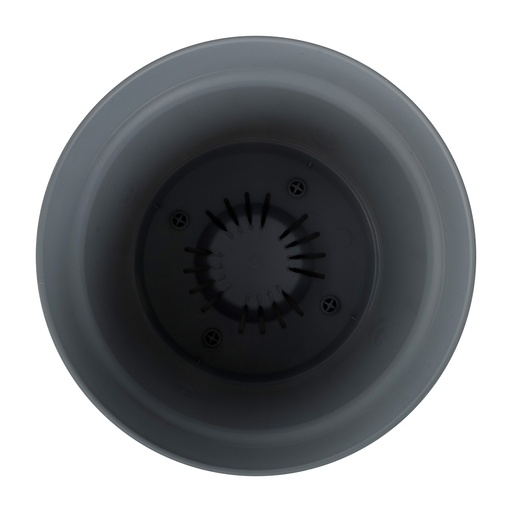 Горшок для цветов Mint d150мм, 1,2л с поддоном, серый - #4