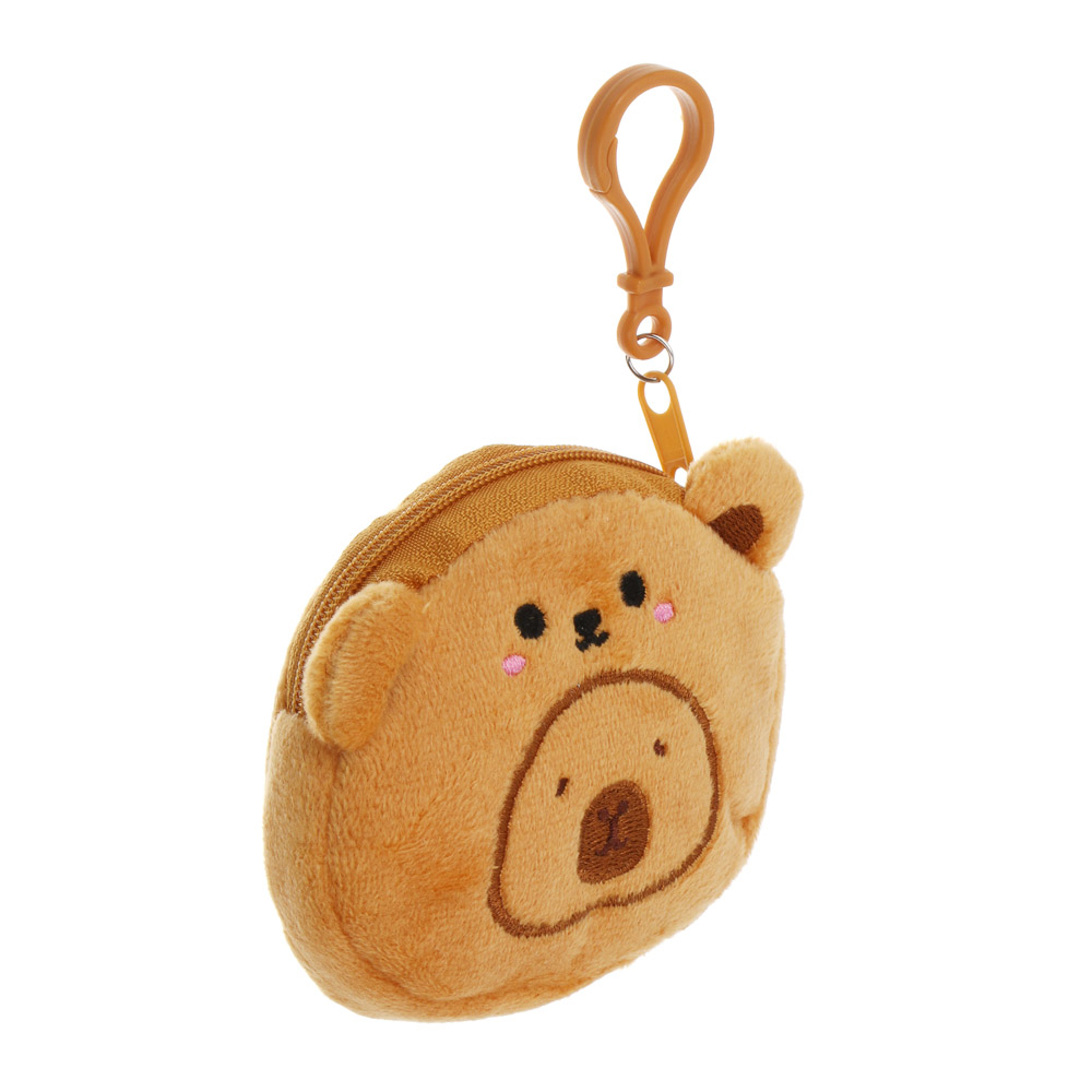 Монетница детская мягкая "Капибарик", полиэстер, пластик, тм ИГРОЛЕНД, 1811-37 - #3