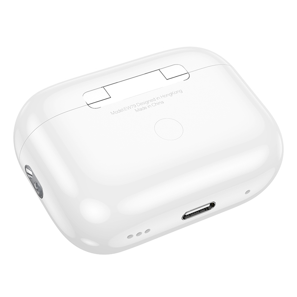 Наушники беспроводные TWS hoco. модель EW79, внутриканальные, дисплей, акт. шумопод., цвет: белый - #6