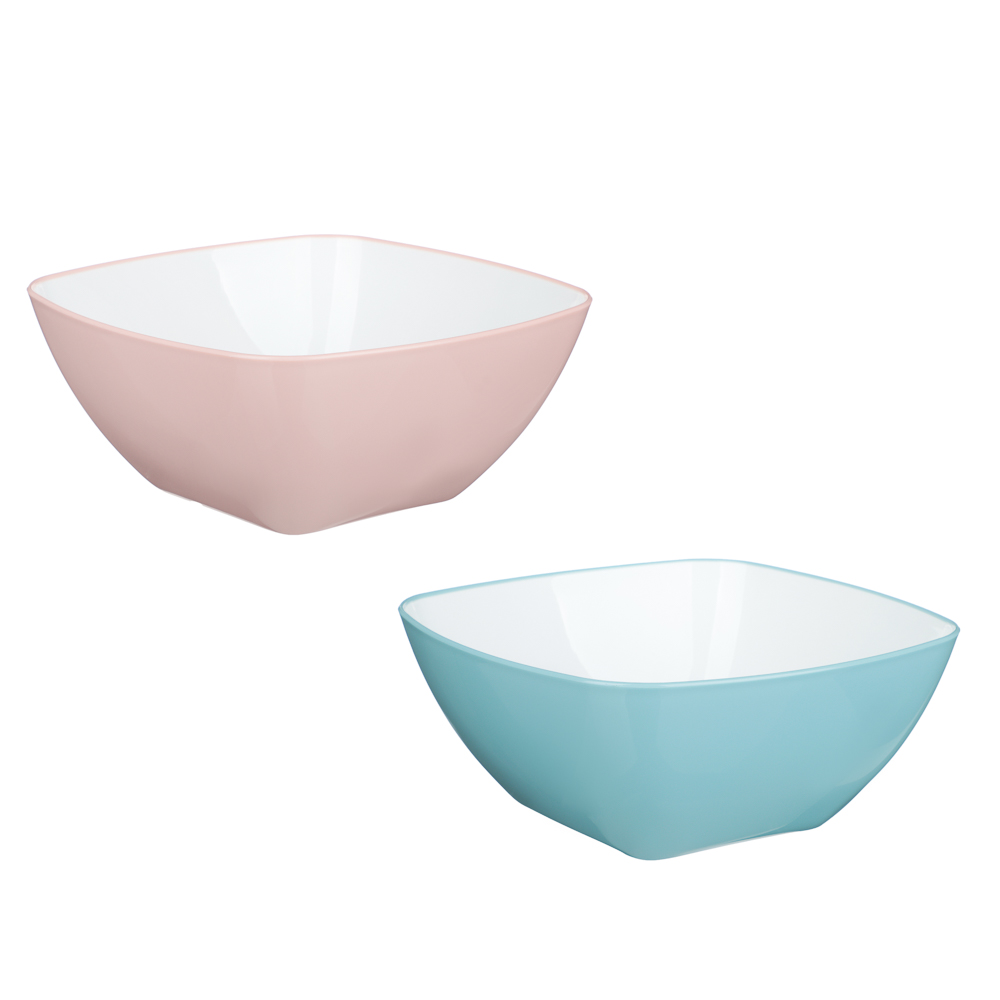 Салатник DUO 2л, пластик, 2 цвета - #1