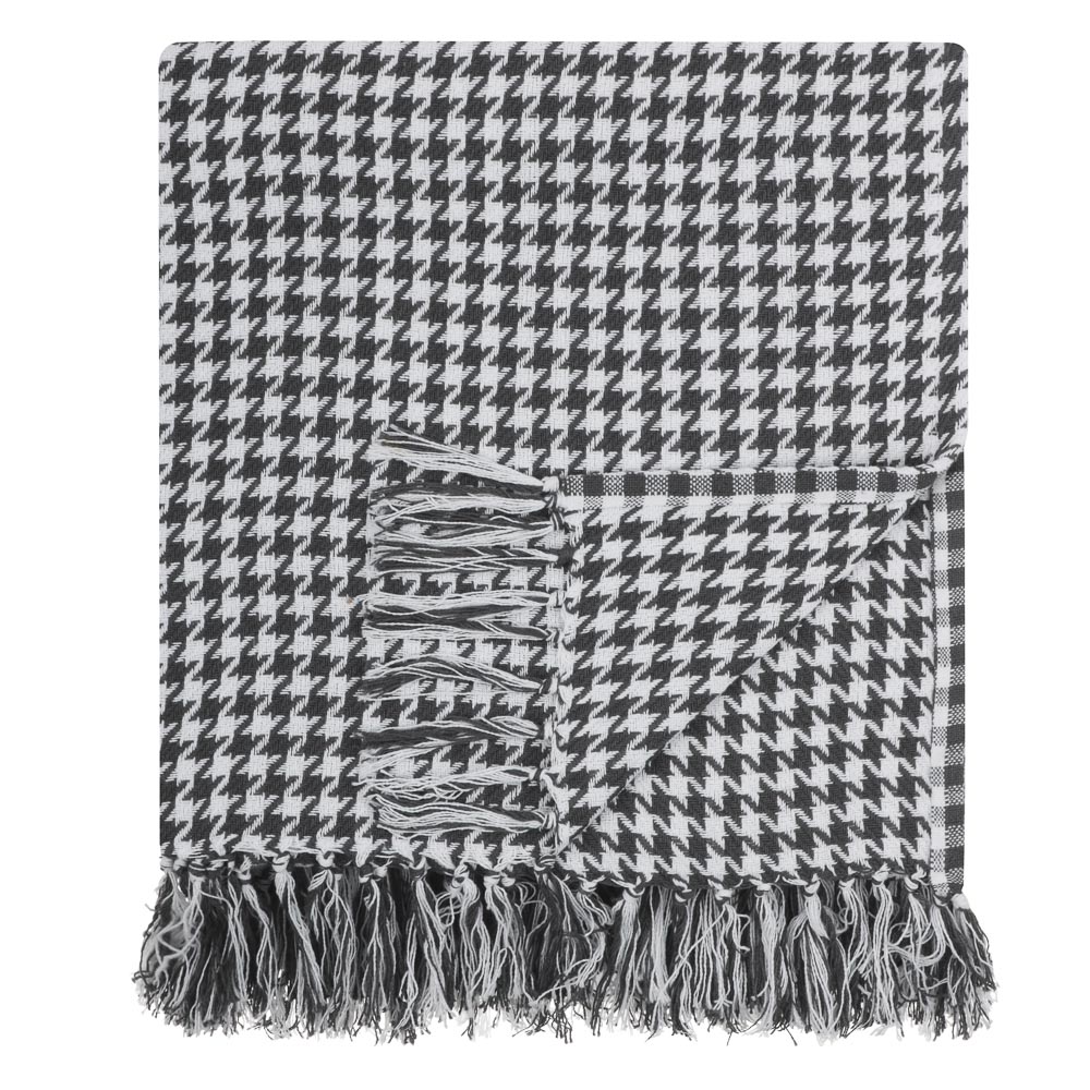 PROVANCE Special Плед хлопок, 200х220см, черно-белый - #1