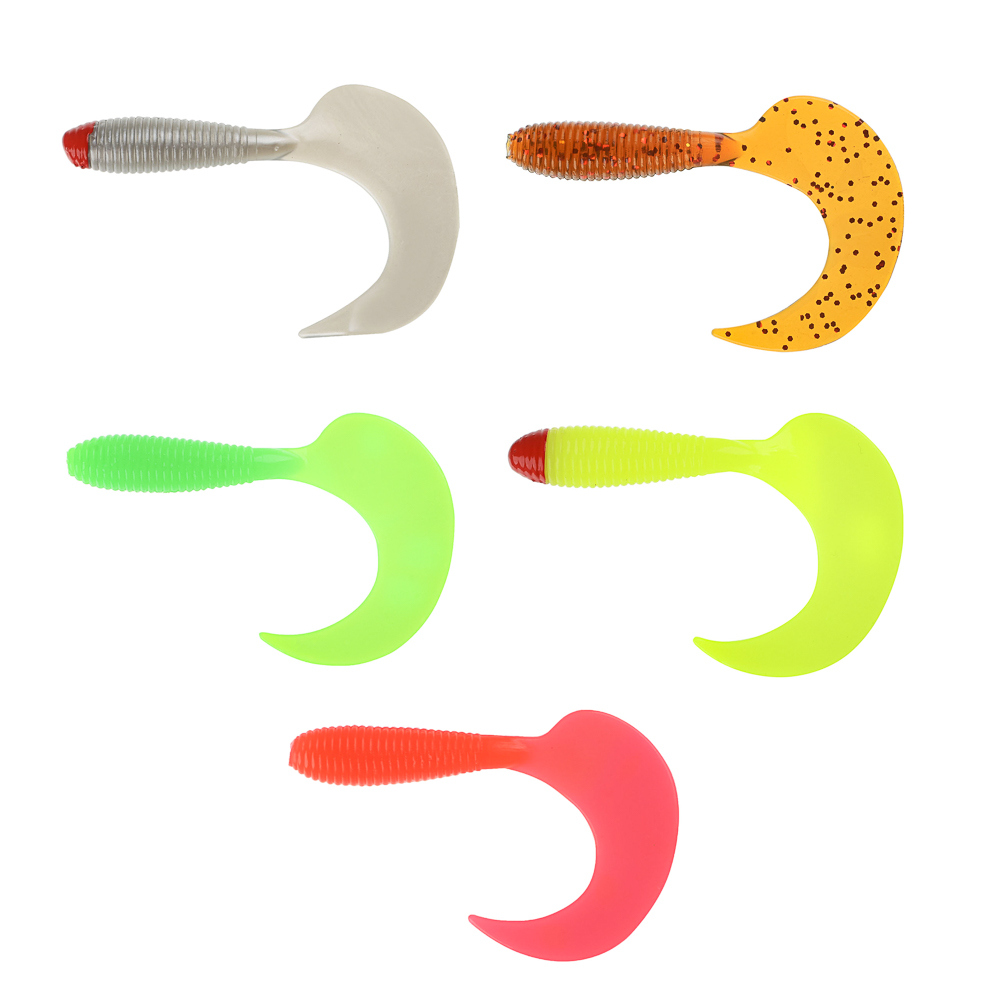 Приманка мягкая "Shad" тм AZOR FISHING, силикон, 9см, 8шт. в уп, 5 цветов - #1