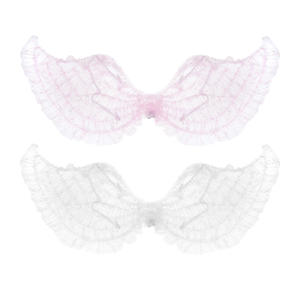 СНОУ БУМ Крылья Ангела LED, 74х24-25см, PVC, полиэстер, 3хLR44, 3 режима, 2 дизайна - #1