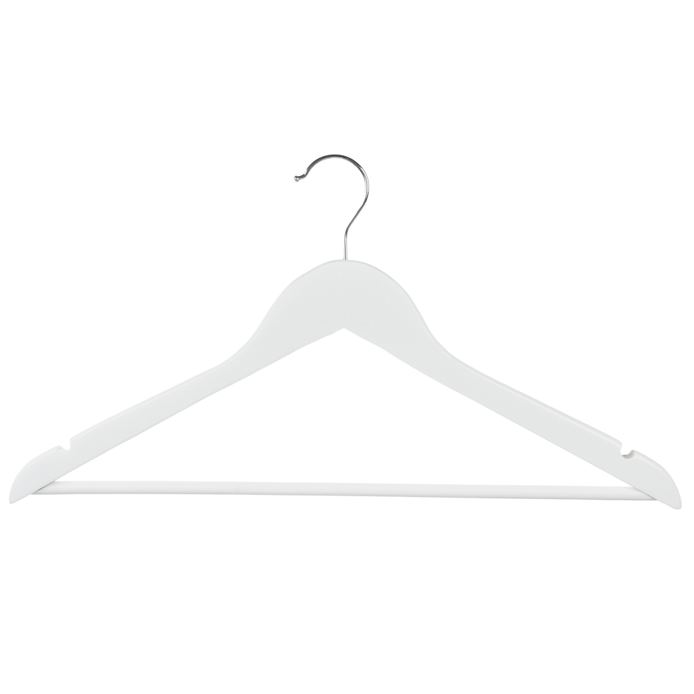 Набор вешалок для одежды Vetta, дерево, белые, 45 см, 3 шт - #2