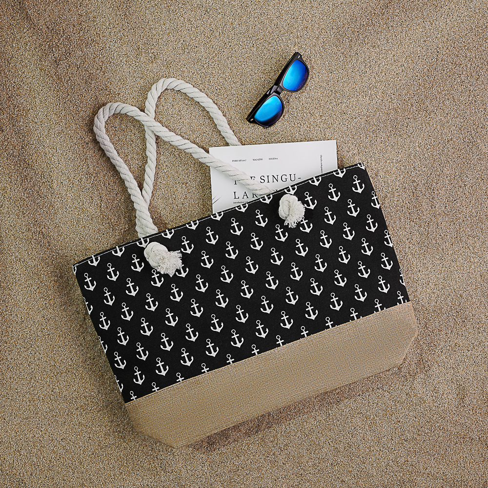 ЮL Сумка пляжная 52х35х12 см, 100% полиэстер, 3 цвета - #11