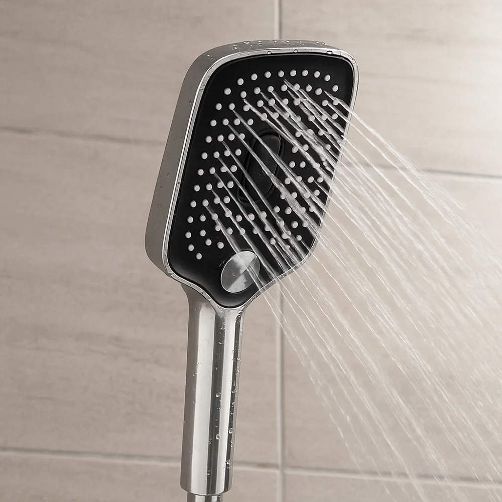 RAIN Лейка для душа, 3 режима, 105х145мм, хром - #7