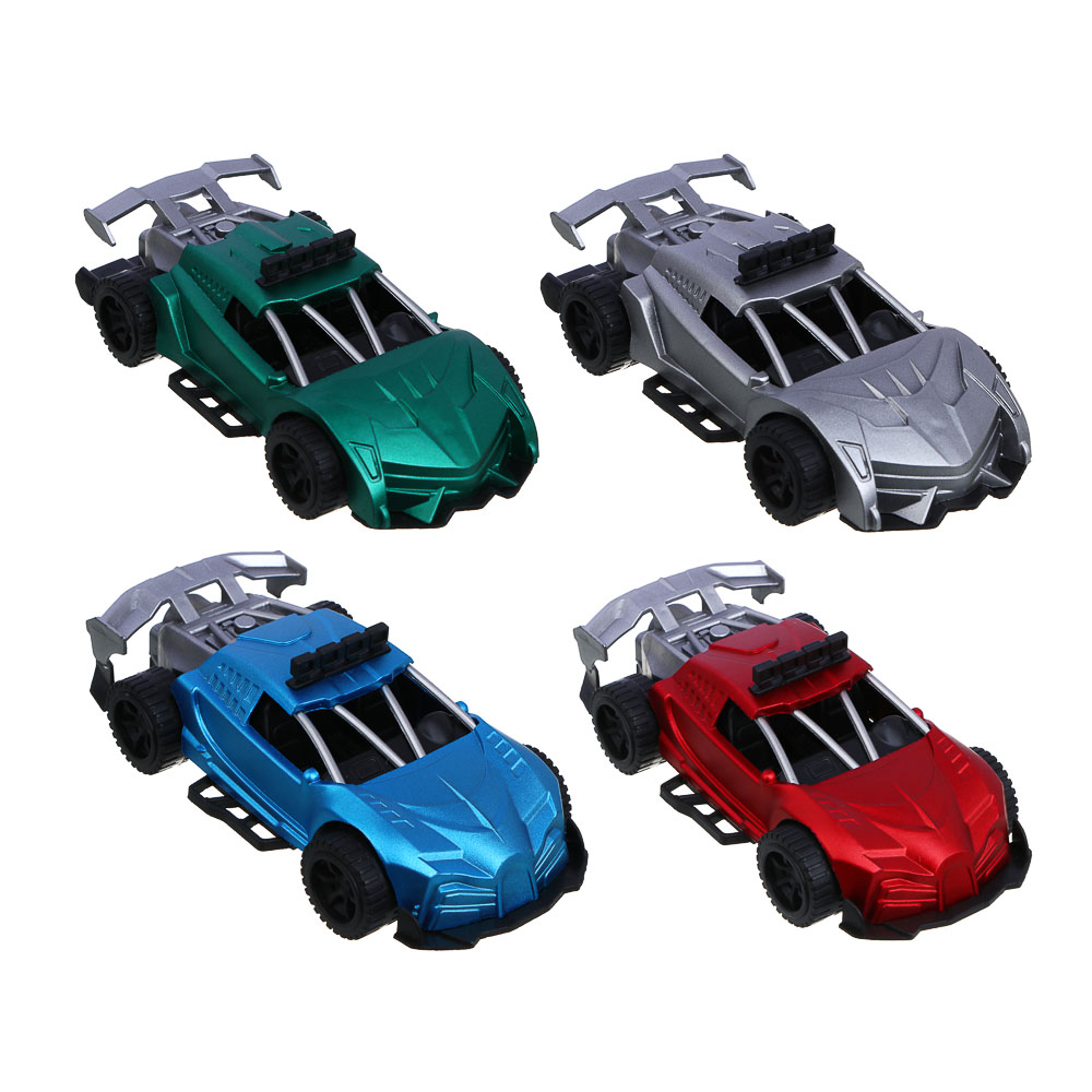 ИГРОЛЕНД Машина инерционная "Авторалли", пластик, 13х5,5х3 см, 4 дизайна - #2