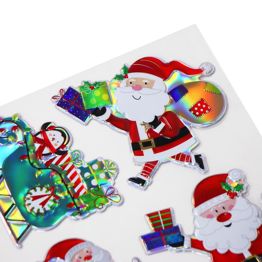 СНОУ БУМ Наклейка декоративная, 21x38,5 см, ПВХ, голография - #3