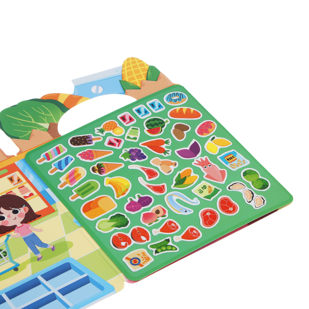 Набор многоразовых наклеек бумага, картон, 22,5х30х0,4см, 5 дизайнов - #5