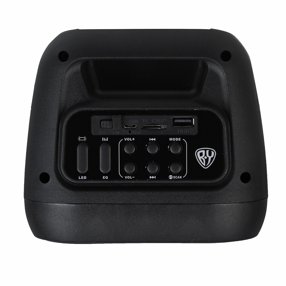 Колонка беспроводная BY VibeBox, 8 Вт,подсветка,2000мАч,USB,EQ,microSD,ВШГ 26x16x14см, черный - #5