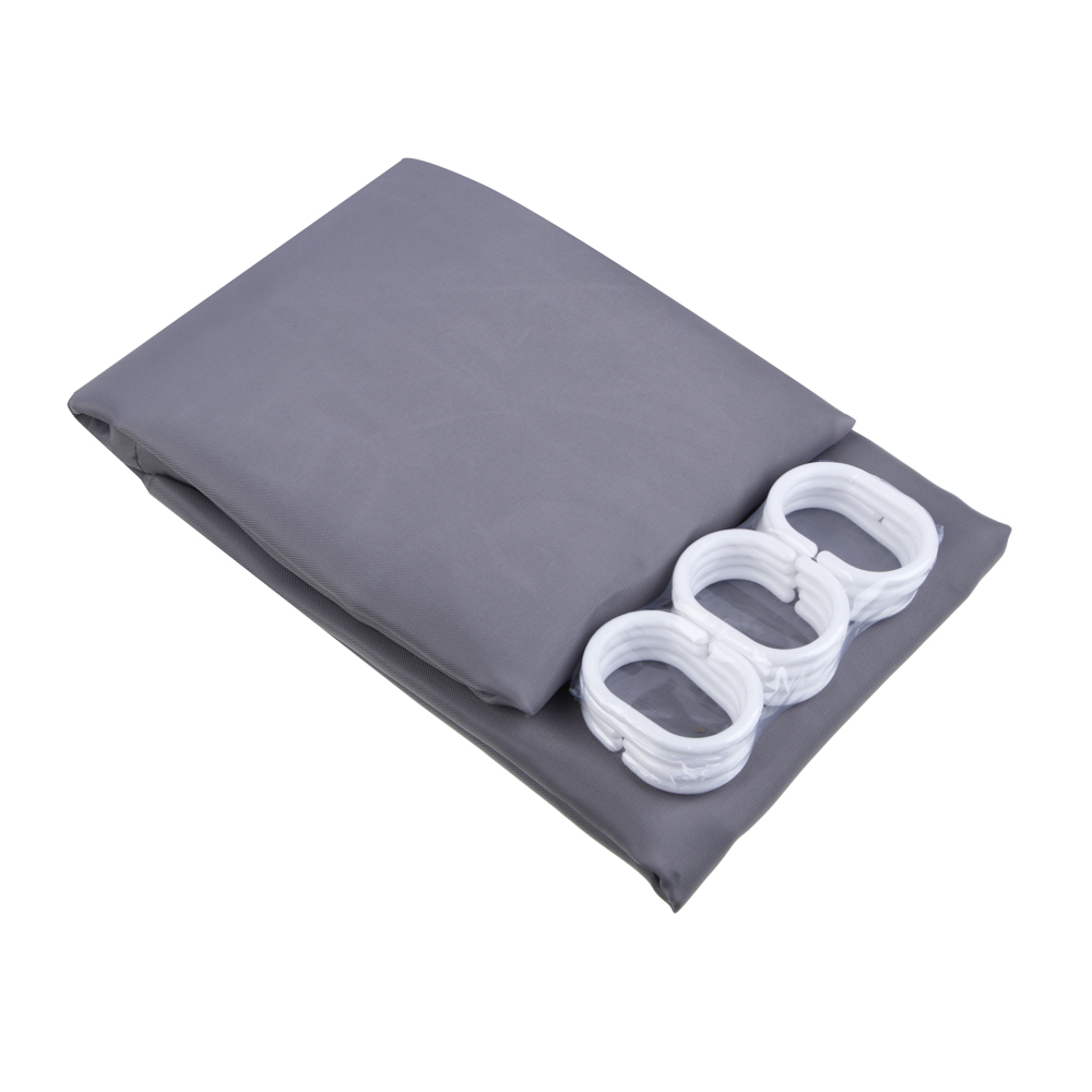 Шторка для ванной тм VETTA Ромбы, с утяжелителем, полиэстер 80 г/м2, 180x180 см, 3 цвета - #4