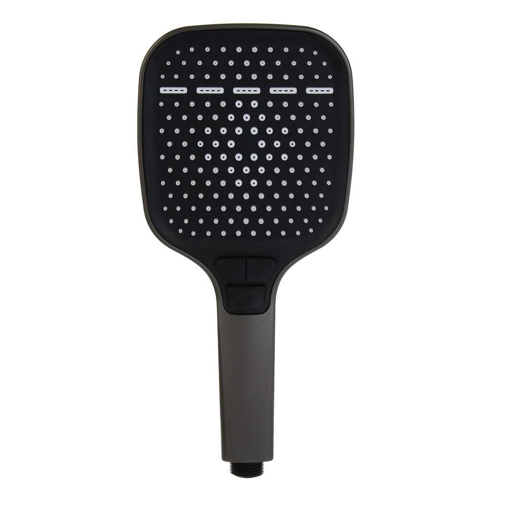 RAIN Лейка для душа с водопадом, 4 режима, 120х125мм, графит - #2