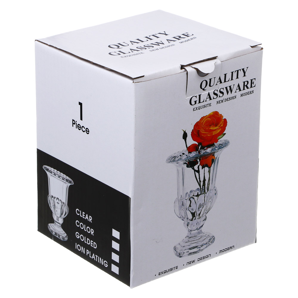 Ваза стеклянная, 7,5х11х15 см - #4