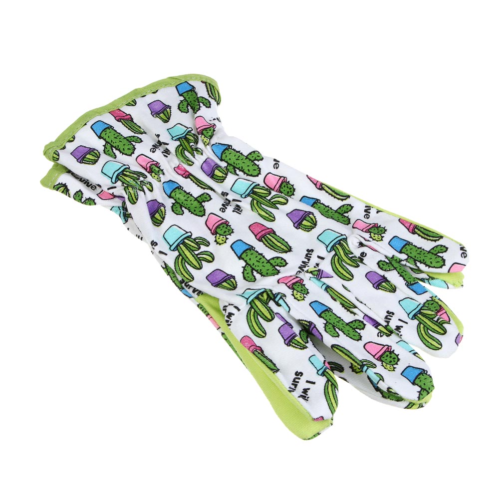 INBLOOM Перчатки садовые S/M, 23х10см, 40г, хлопок - #2