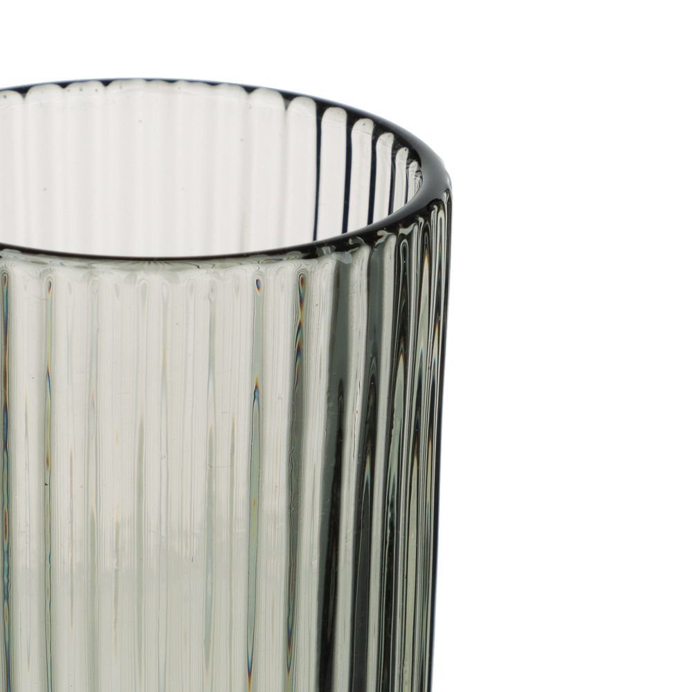 MILLIMI Бокал для шампанского Грея, 150мл, стекло, серый, рифленый - #3