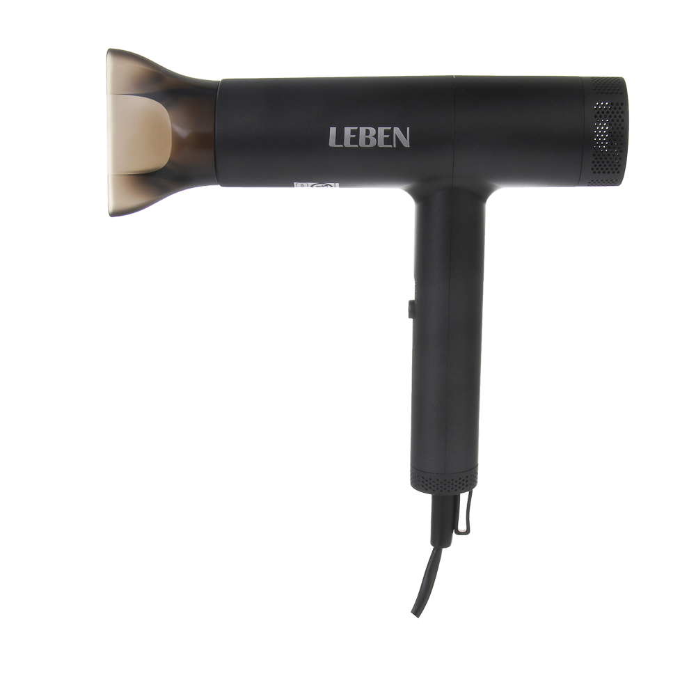 LEBEN Фен для волос, 2000 Вт, 2 скорости, графитовый, матовое покрытие, концентратор - #1