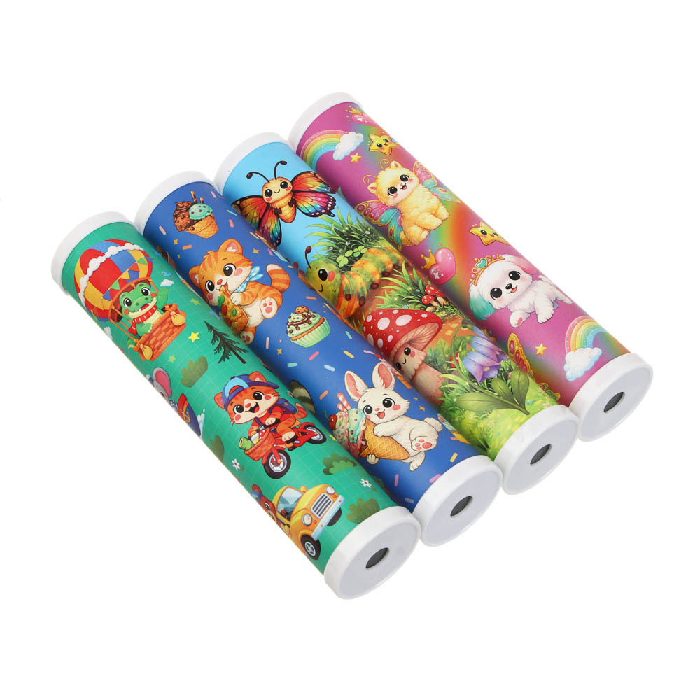 Калейдоскоп, бумага, стекло, пластик ABS, 18х4см, 4 дизайна - #7