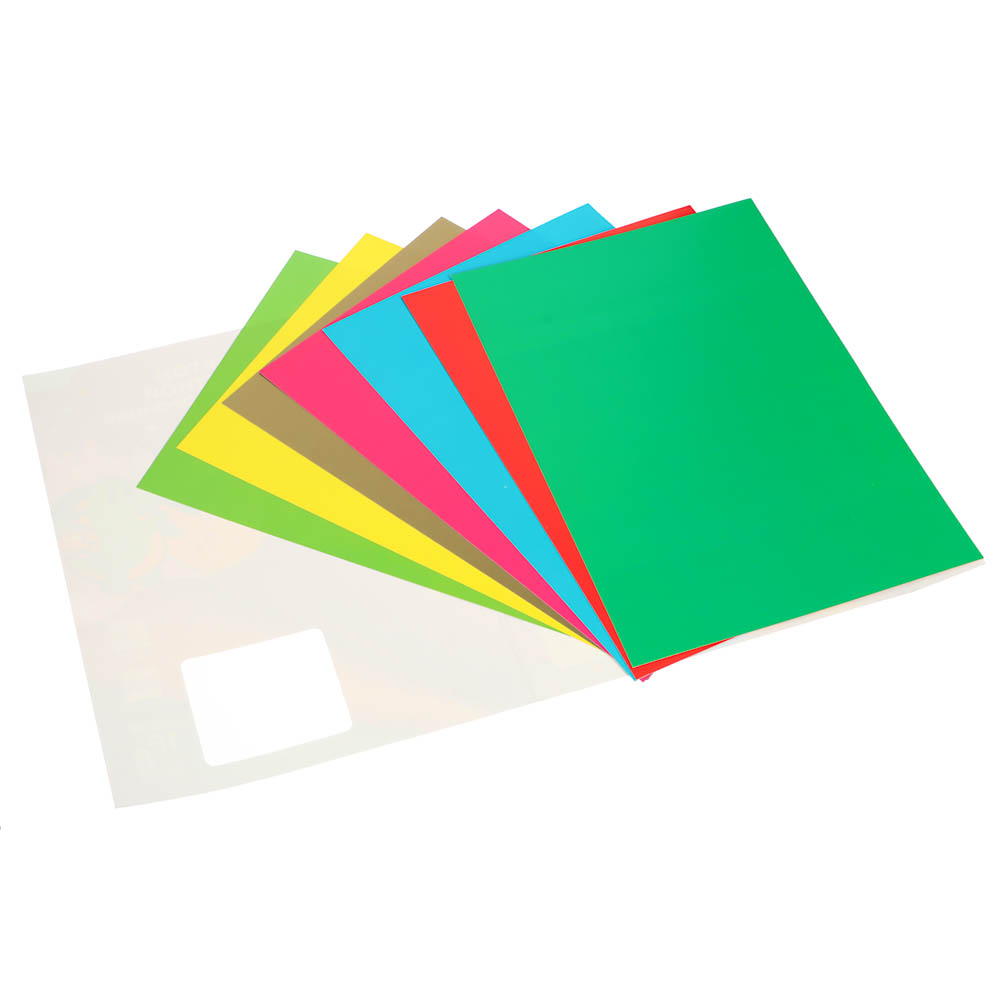 Картон цветной FLOMIK двусторонний мелованный, А4, 16 цветов, 8 листов - #2