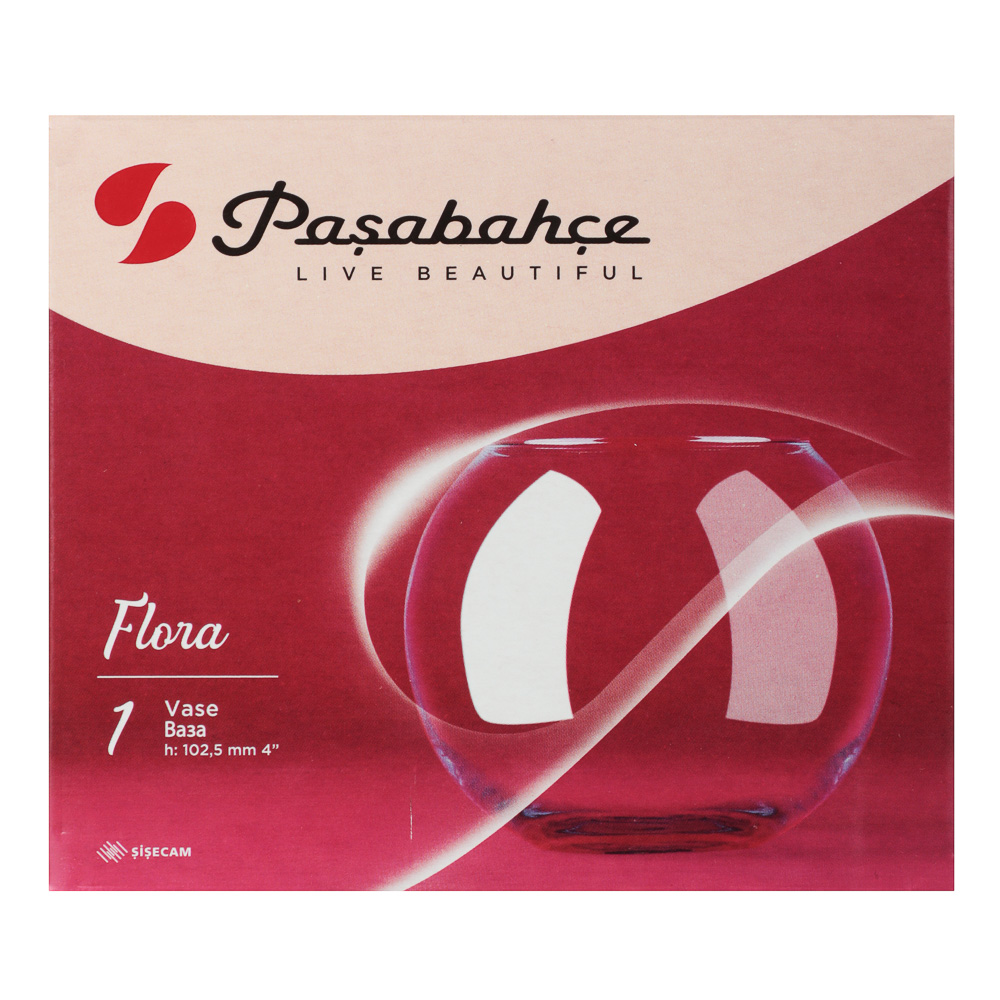 PASABAHCE Ваза Флора h10,25см, стекло, инд. упаковка, 43417b - #8