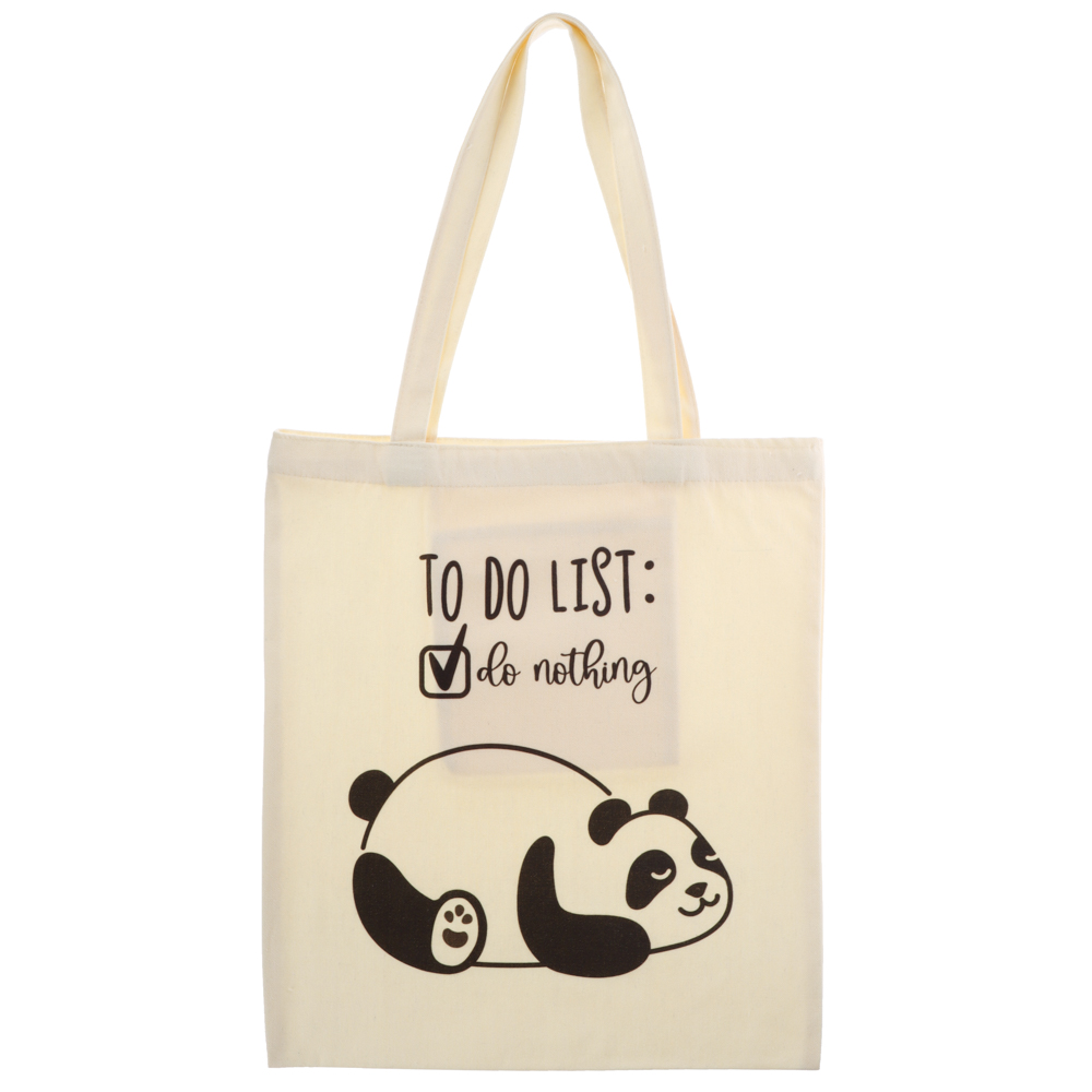 Сумка-шоппер, "Панды/Капибары", 38x42см, длина ручек 58 см, внутр. карман, полиэстер, 6 дизайнов - #11