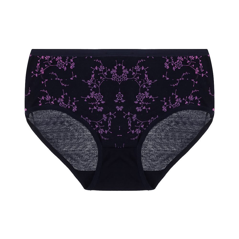 Трусы женские макси с принтом, р.48-50, 95% хлопок, 5% спандекс, Cotton #6001 - #11