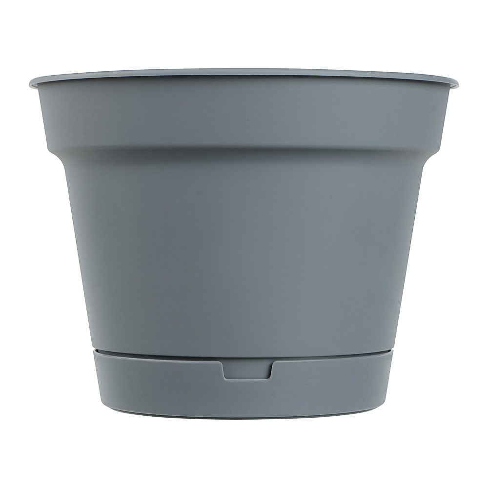 Горшок для цветов Mint d150мм, 1,2л с поддоном, серый - #2