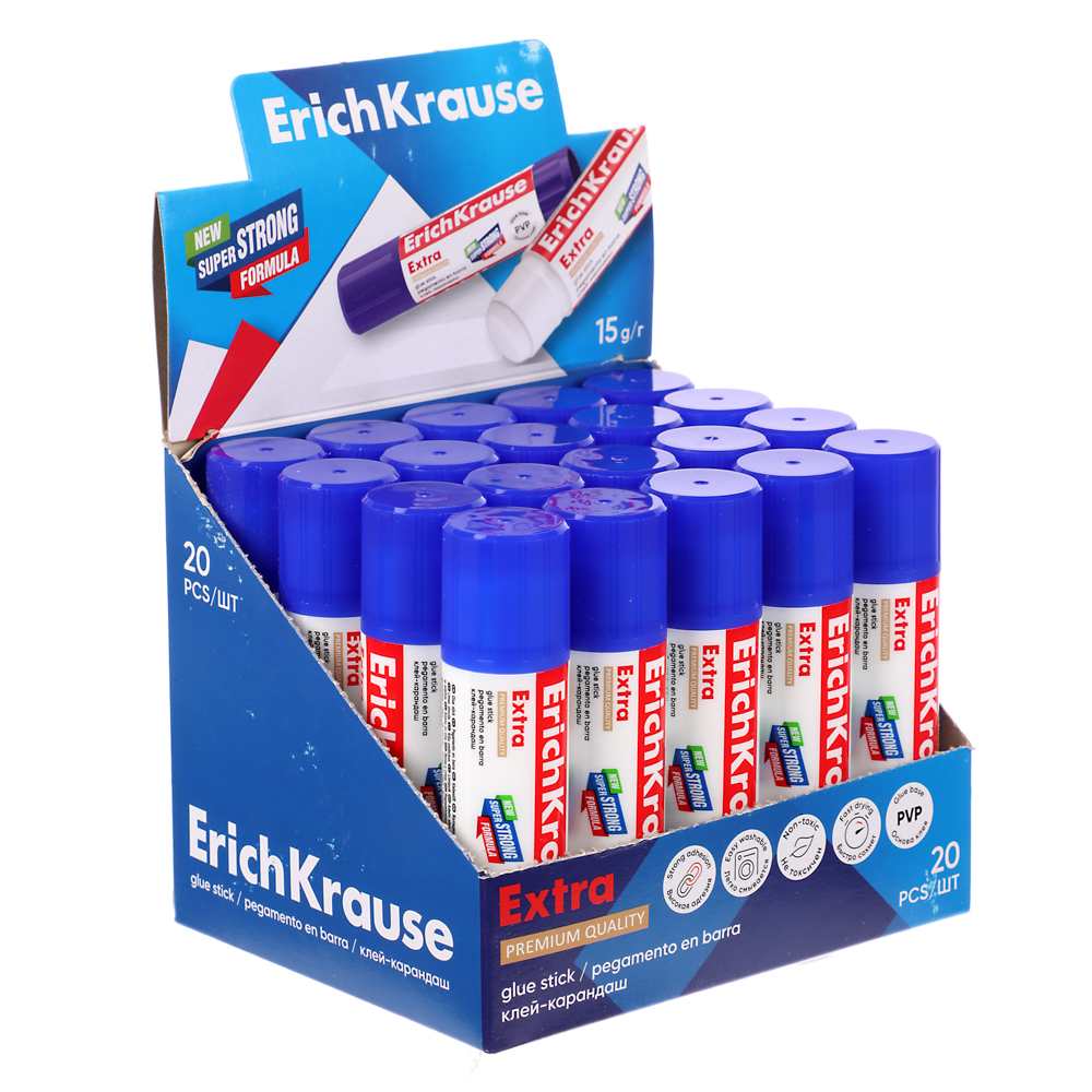 Erich Krause Клей-карандаш «Экстра» на основе PVP 15г, 4443 - #4