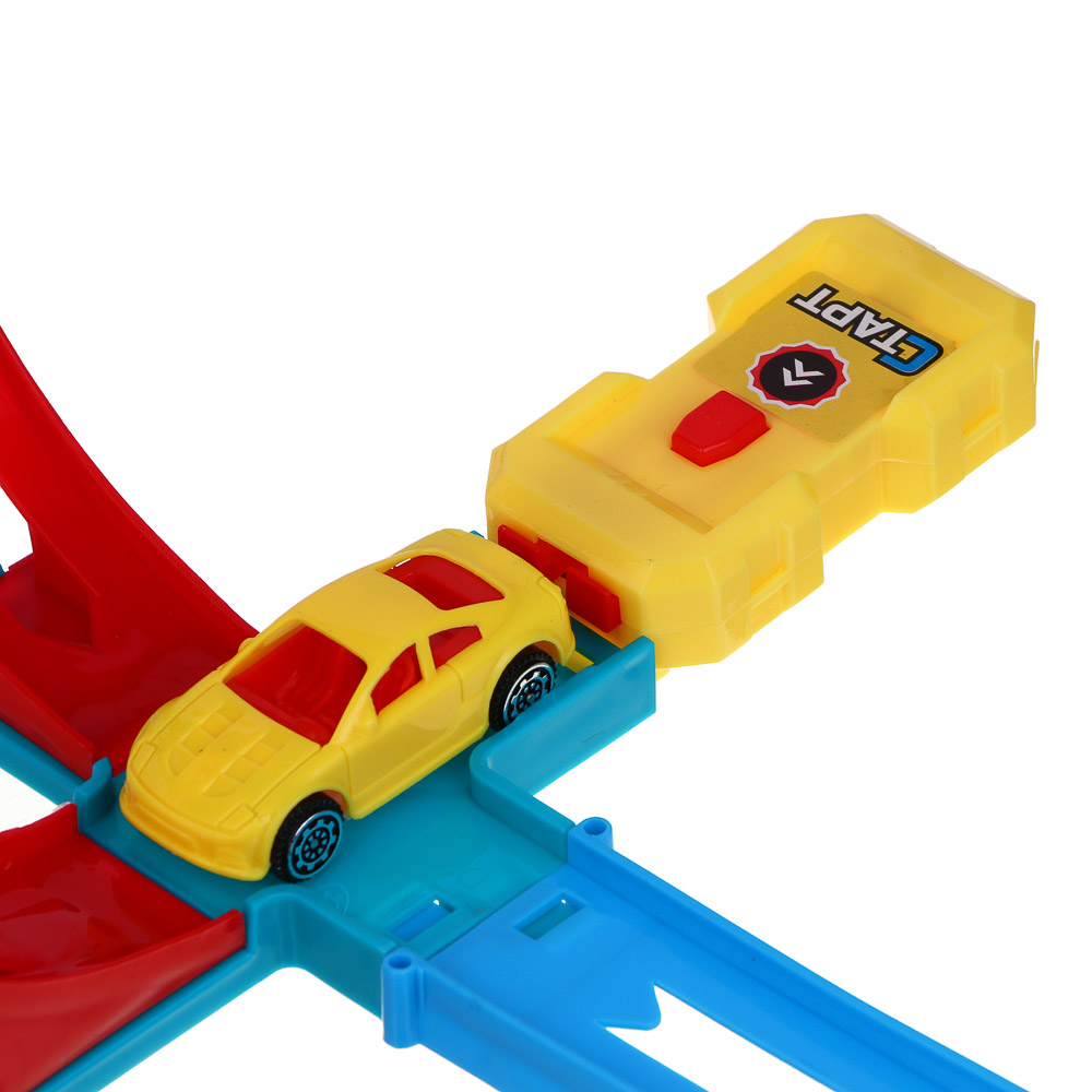 ИГРОЛЕНД Автотрек "Супергонки", машинка в наборе, PP, 22х4,5х17 см - #6